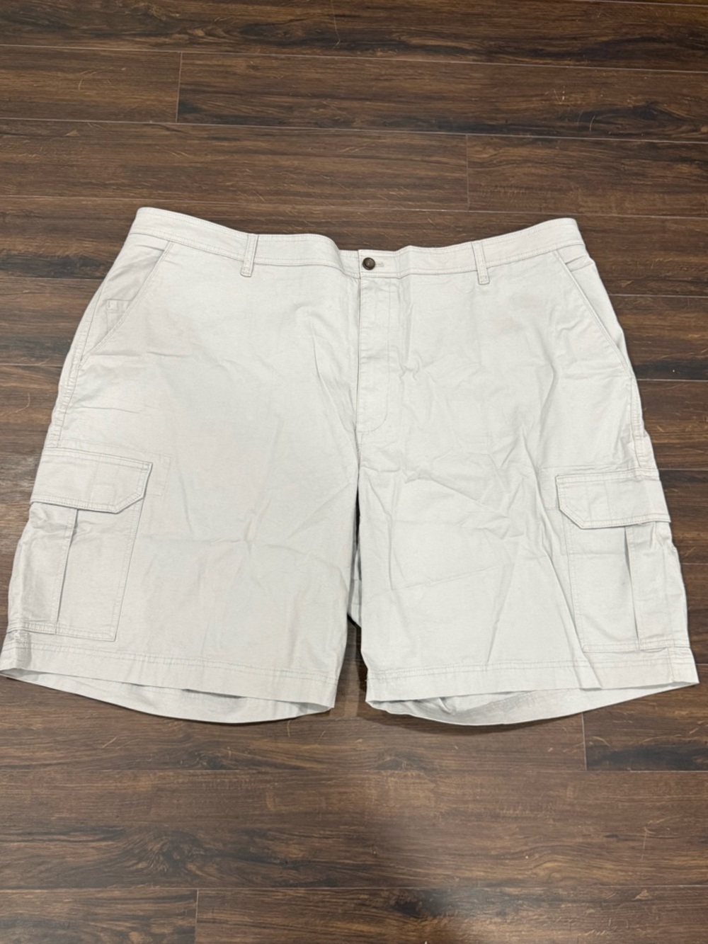 Chaps Shorts Big & Tall Flat Front Stretch Cargo
